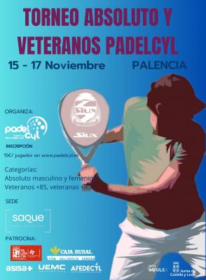 poster del torneo PRUEBA VETERANOS SAQUE. PALENCIA