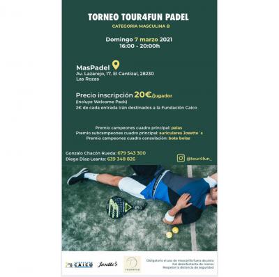 poster del torneo TORNEO TOUR4FUN PADEL