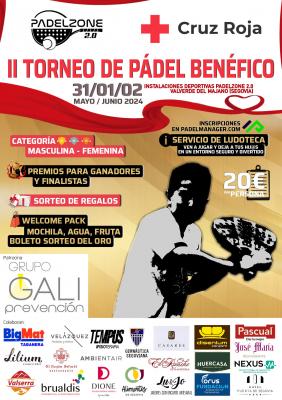 poster torneo II TORNEO BENEFICO CRUZ ROJA SEGOVIA 2024