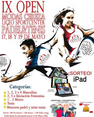 poster torneo IX OPEN MODAS CEREZA