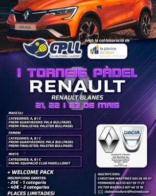 poster del torneo I TORNEIG RENAULT BLANES