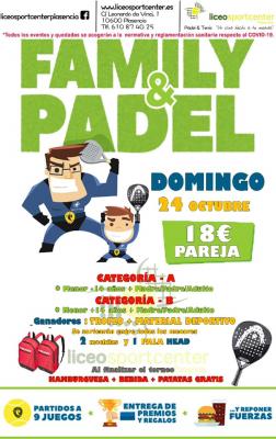 poster del torneo FAMILY & PADEL