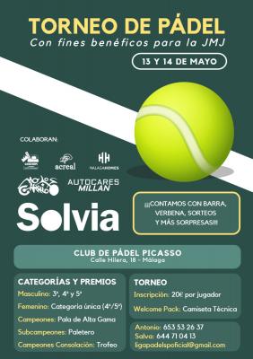 poster del torneo I TORNEO DE PADEL SP BENÉFICO JMJ