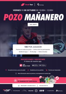 poster del torneo POZO MAÑANERO NIVEL ABIERTO VIMPADEL