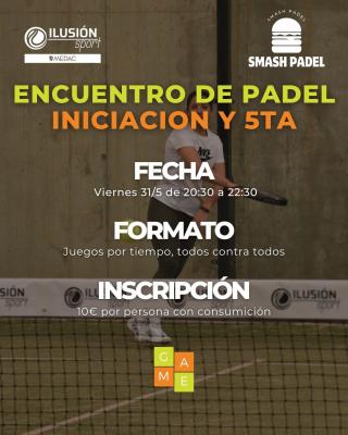 poster torneo ENCUENTRO DE PADEL -  GAME TORNEOS