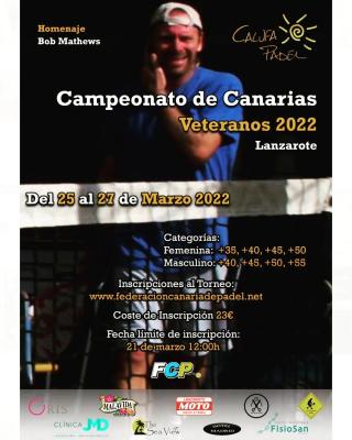 poster del torneo CAMPEONATO DE VETERANOS LANZAROTE