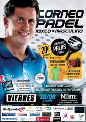 poster del torneo TORNEO DE PADEL MIXTO - MASCULINO