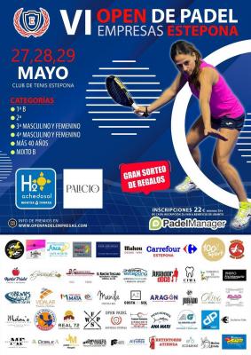 poster del torneo OPEN PÁDEL EMPRESAS ESTEPONA