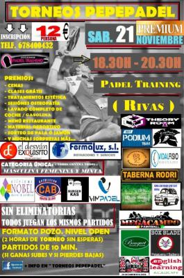 poster del torneo TORNO PEPEPADEL