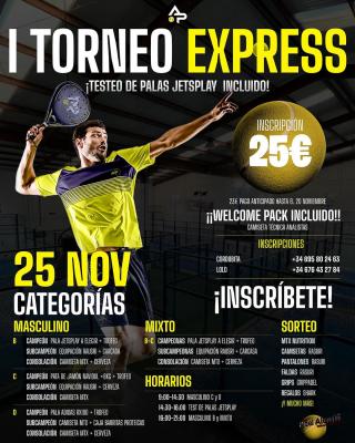 poster del torneo I TORNEO EXPRESS ANALISTAS PADEL