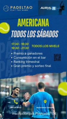 poster del torneo PADEL TAO AMERICANA