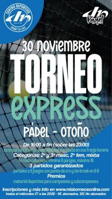 poster del torneo TORNEO EXPRESS OTOÑO