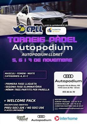 poster del torneo TORNEIG DE PÀDEL AUTOPODIUM