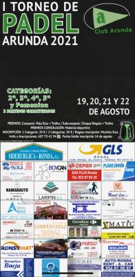 poster torneo I TORNEO DE PADEL