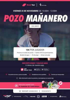 poster del torneo POZO MAÑANERO NIVEL ABIERTO VIM PADEL