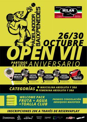 poster del torneo OPEN VII ANIVERSARIO