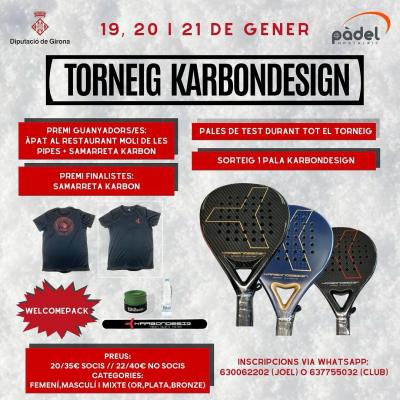 poster del torneo TORNEIG KARBON DESIGN