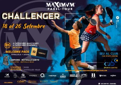 poster del torneo CHALLENGER MXM PADEL TOUR