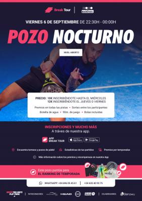 poster torneo POZO NOCTURNO MOMO BY MAKING PADEL