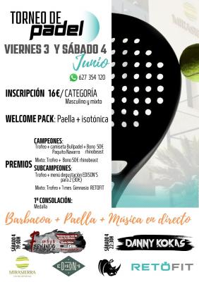 poster torneo TORNEO PADEL MIRASIERRA