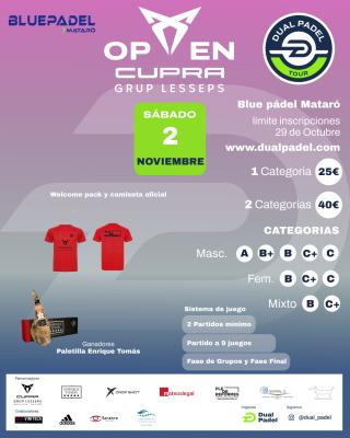 poster del torneo I OPEN CUPRA 2024 GRUP LESSEPS