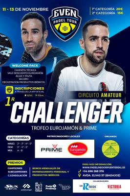 poster del torneo 1ER CHALLENGER EPT BADAJOZ