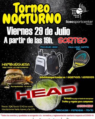 poster del torneo TORNEO NOCTURNO