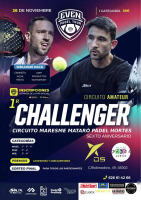 poster del torneo 1ER CHALLENGER EPT MATARÓ