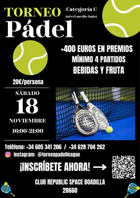 poster del torneo PÁDEL LEAGUE