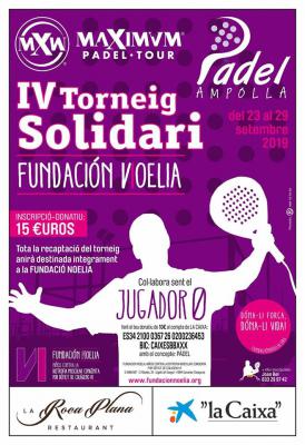 poster torneo  VI TORNEIG SOLIDARI DE PÀDEL FUNDACIÓN NOELIA 