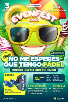 poster del torneo EVENFEST GAVÁ 3 AGOSTO