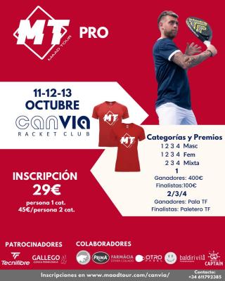 poster del torneo MT-V - CAN VIA RACKET CLUB