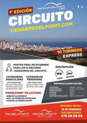 poster torneo 2ªEDICIÓN CIRCUITO TIENDAPADELPOINT.COM - 2ª FECHA