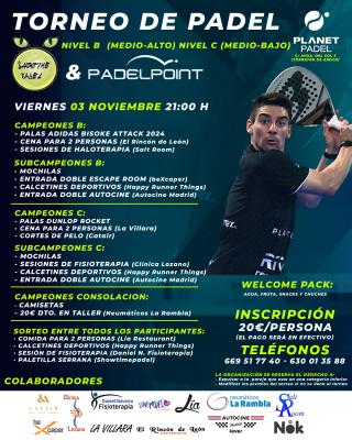 poster del torneo SHOWTIMEPADEL