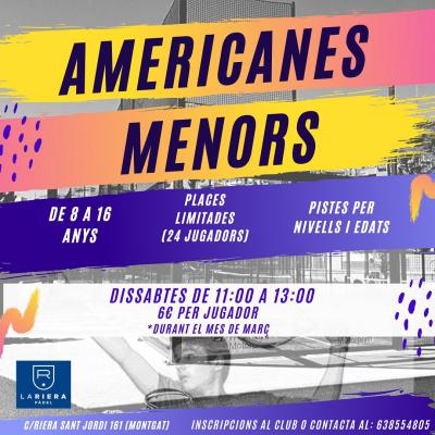 poster del torneo AMERICANES MENORS