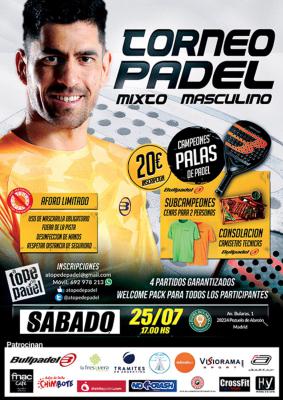 poster del torneo TORNEO DE PADEL MIXTO - MASCULINO