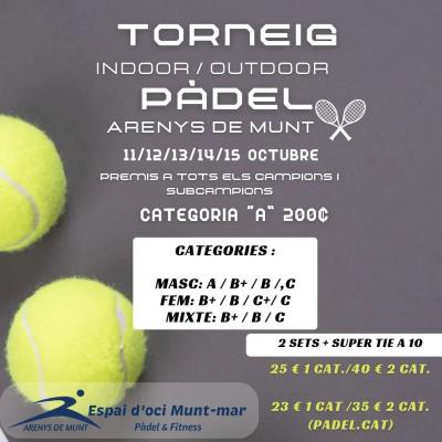 poster torneo TORNEIG DE PADEL