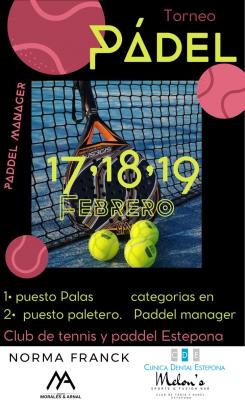 poster del torneo TORNEO DE PADEL 2023