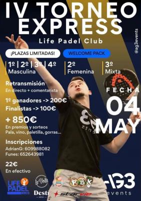 poster torneo IV TORNEO EXPRESS AG3EVENTS