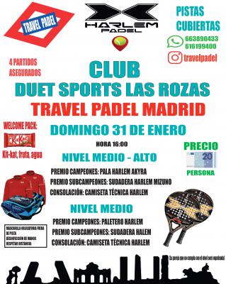 poster del torneo TRAVEL PADEL