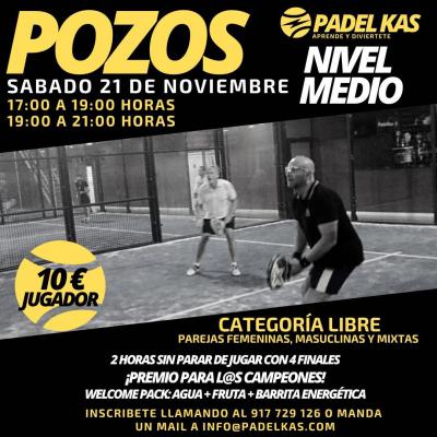 poster del torneo POZOS PADEL KAS