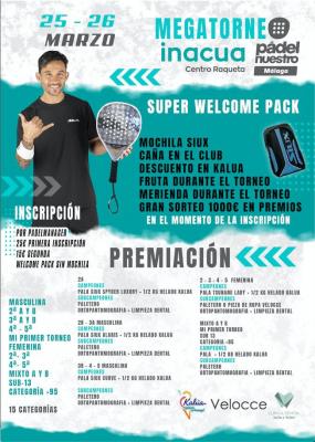 poster del torneo MEGATORNEO PADEL NUESTRO MALAGA