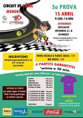 poster del torneo III PROVA CIRCUIT MENORS TARRACO KARTING