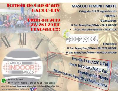 poster del torneo TORNEIG DE CAP D'ANY GADOP-PIV