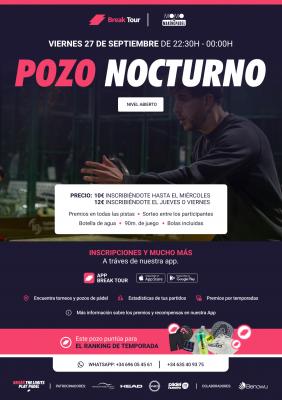 poster del torneo POZO NOCTURNO NIVEL ABIERTO MOMO BY MAKING PADEL