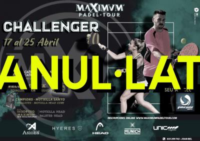 poster del torneo CHALLENGER MXM PADEL TOUR