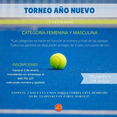 poster torneo TORNEL AÑO NUEVO