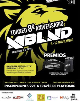 poster del torneo OPEN VIII ANIVERSARIO