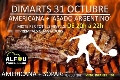 poster del torneo AMERICANA + ASADO ARGENTINO