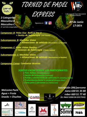 poster del torneo TORNEO DE PADEL EXPRESS